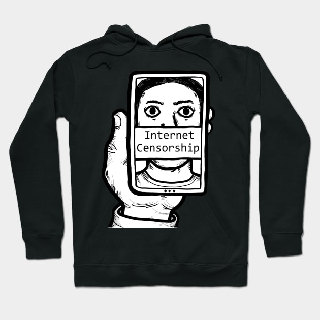 Internet Censorship Hoodie by Nalidsa